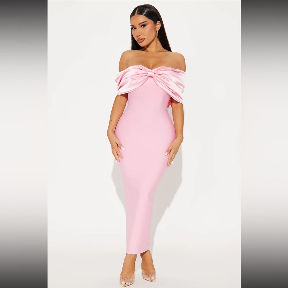 NWT Pretty Privilege Bandage Midi Dress - Pink